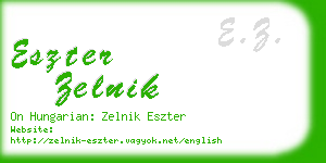 eszter zelnik business card